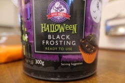 Halloween black frosting