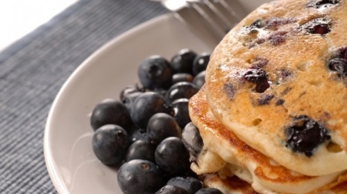 Pancakes with blueberries