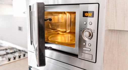 Modern kitchen microwave oven