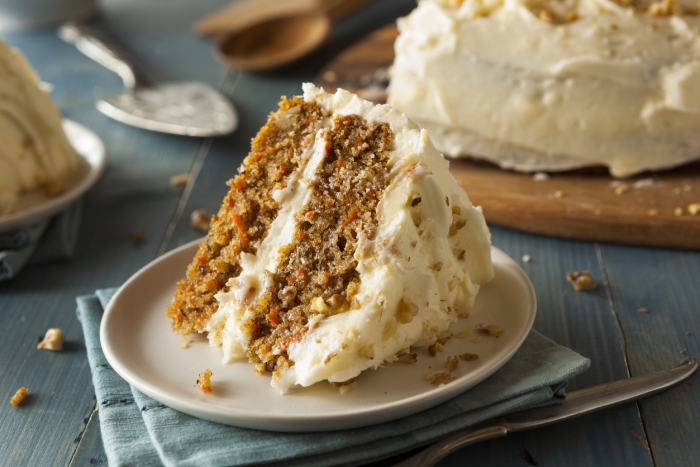 Healthy Homemade Carrot Cake Ready for Easter